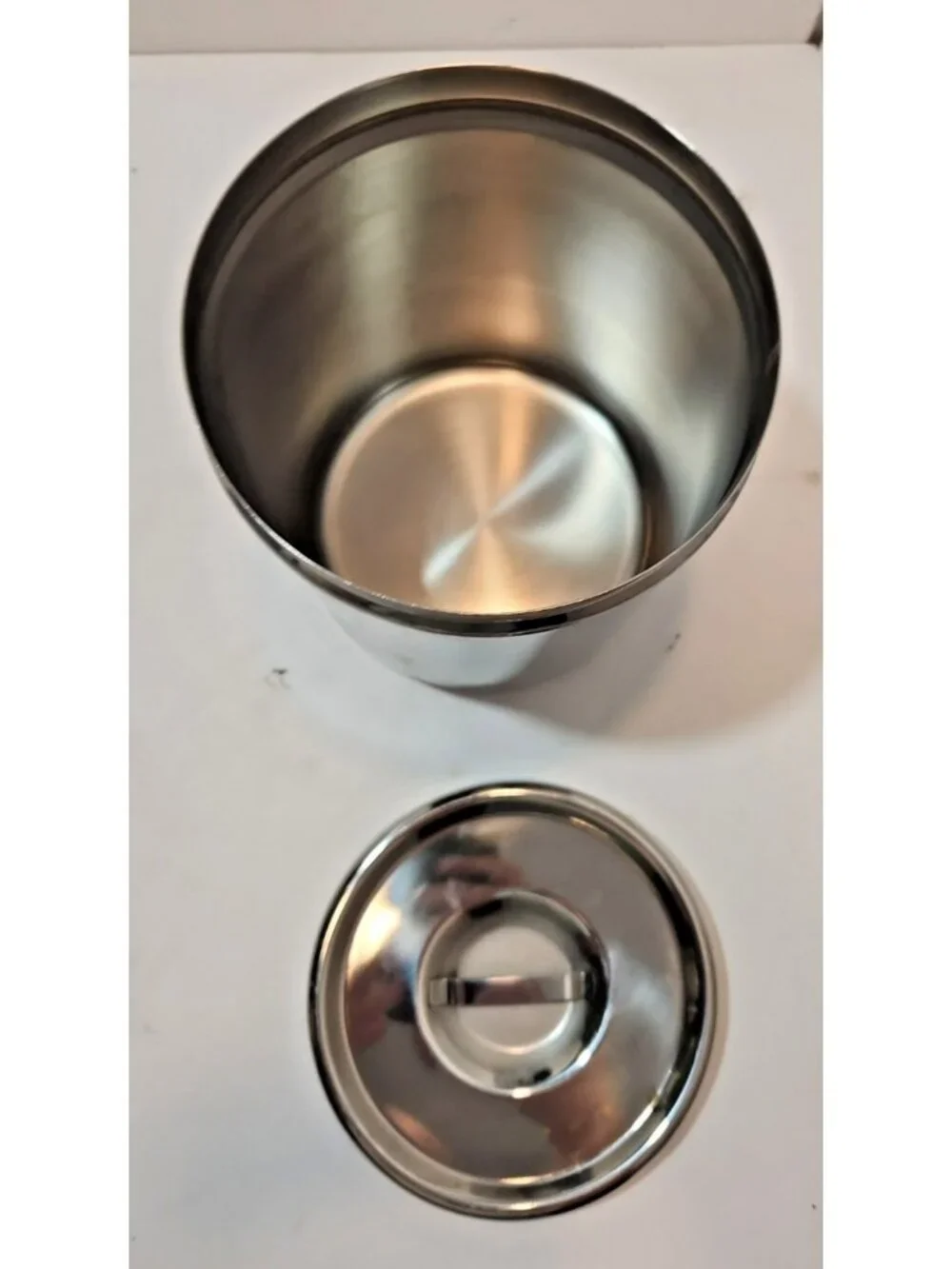 Vtg Stainless Steel Canisters W/ Medical Lid - Set of 2  Vollrath 8802 Polar 3J